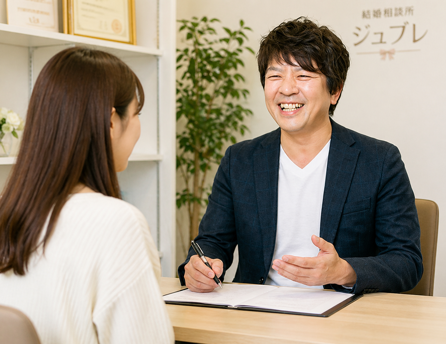 結婚相談所ジュブレ代表中村カウンセリングシーン