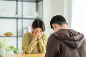 結婚相談所ジュブレ。親の説得に悩む成婚前の二人
