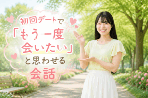 結婚相談所ジュブレ。初回デートでもう一度会いたいと思わせる婚活女子