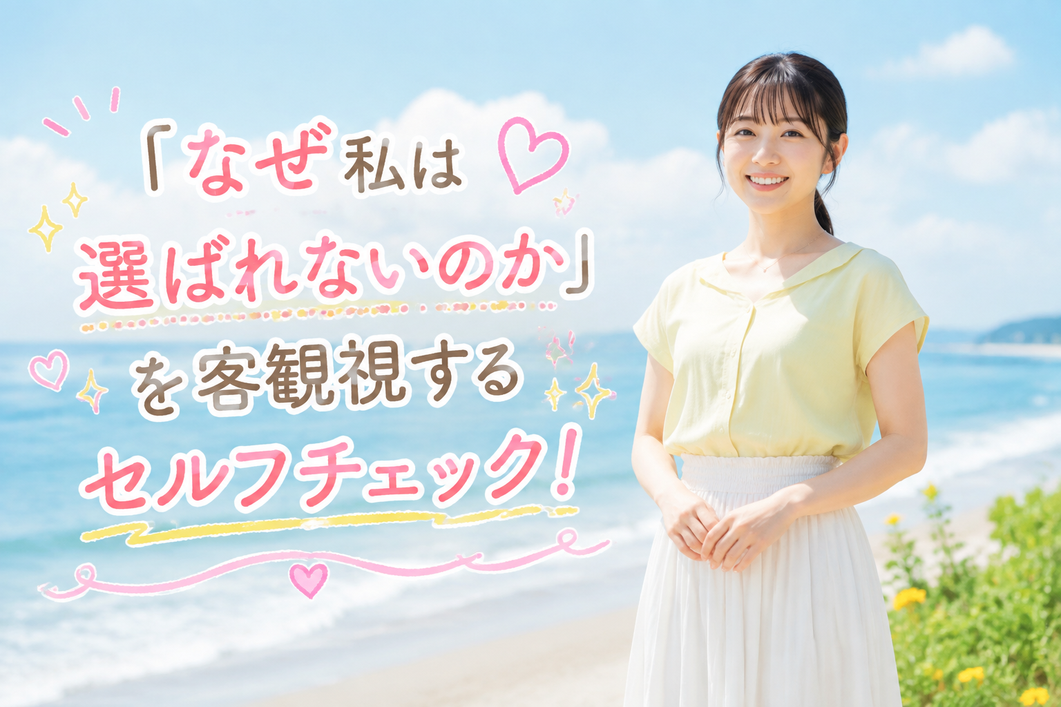 結婚相談所ジュブレ。「なぜ私は選ばれないのか」を客観視するセルフチェック！婚活女子の悩み