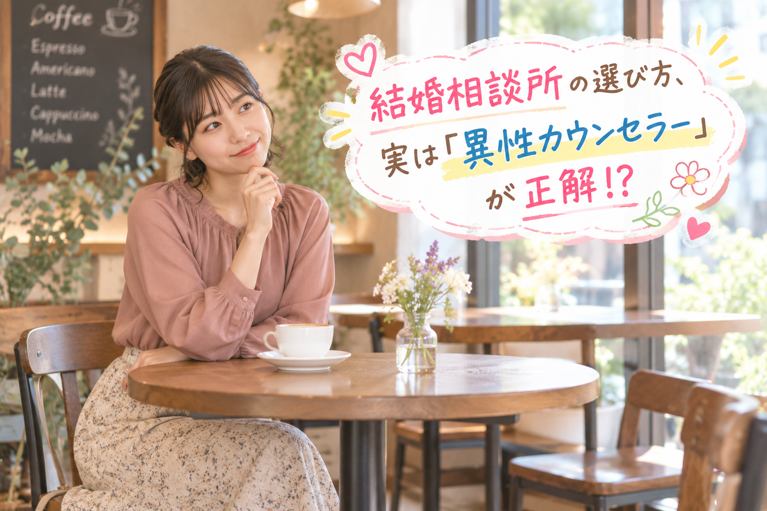 結婚相談所ジュブレ。結婚相談所の選び方、実は「異性カウンセラー」が正解⁉を考える婚活女子