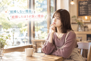 結婚相談所ジュブレ。「結婚しない理由」と「結婚したほうが良い理由」を考える婚活女子